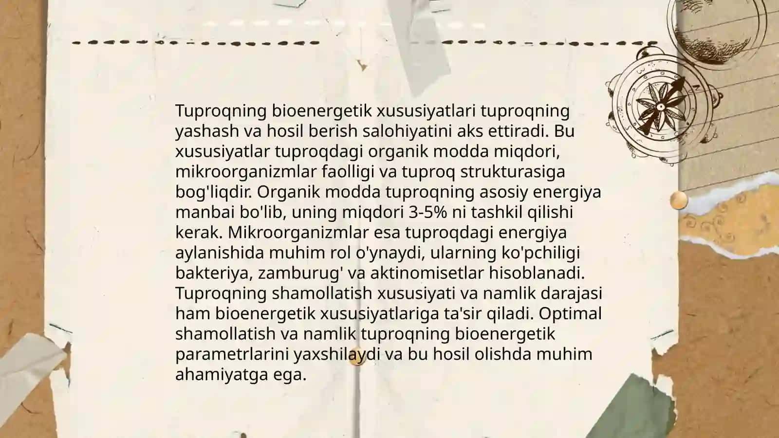 Tuproqning bioenergetik tasnifi 3