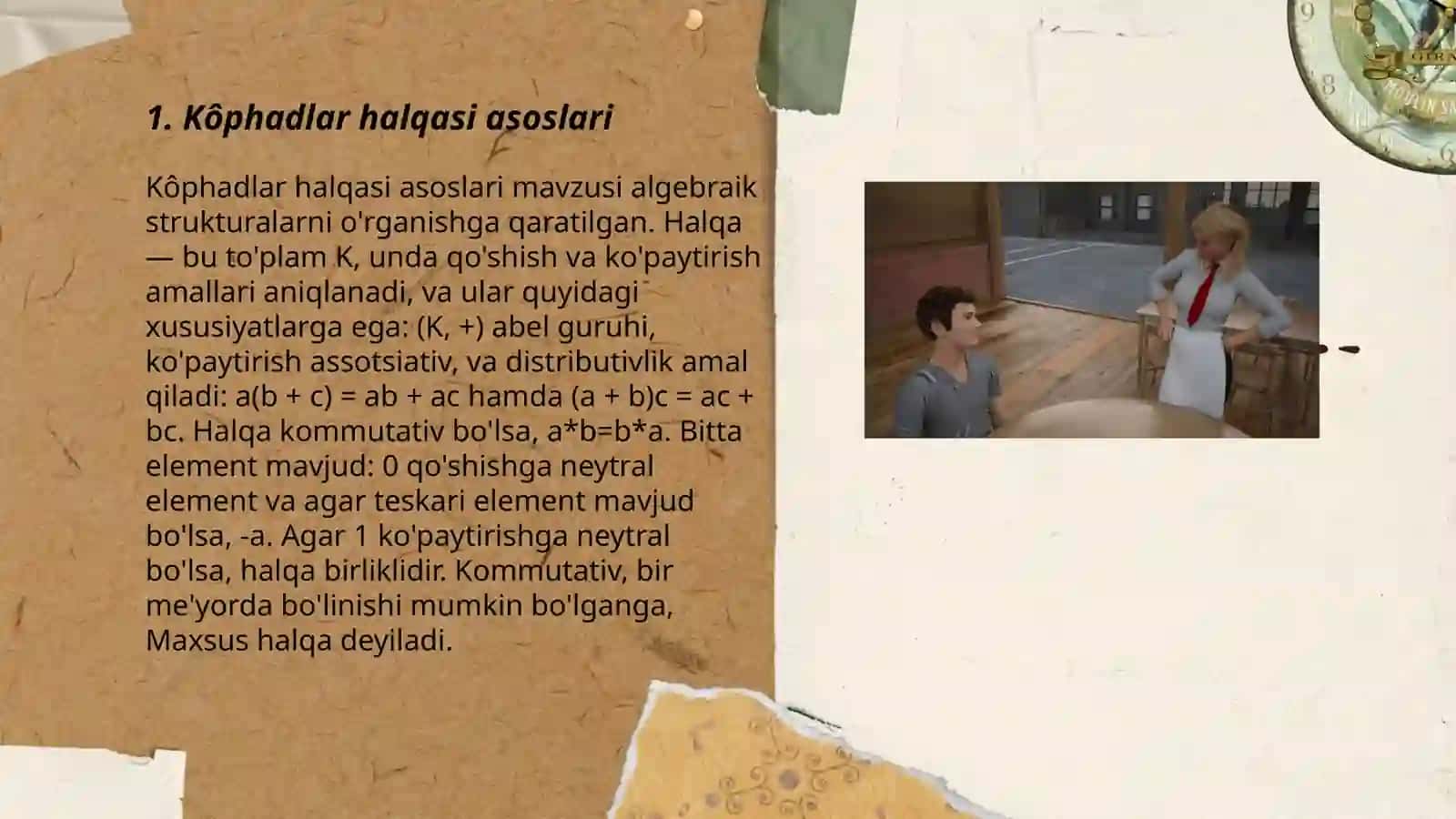 Kôphadlar halqasi asoslari 3