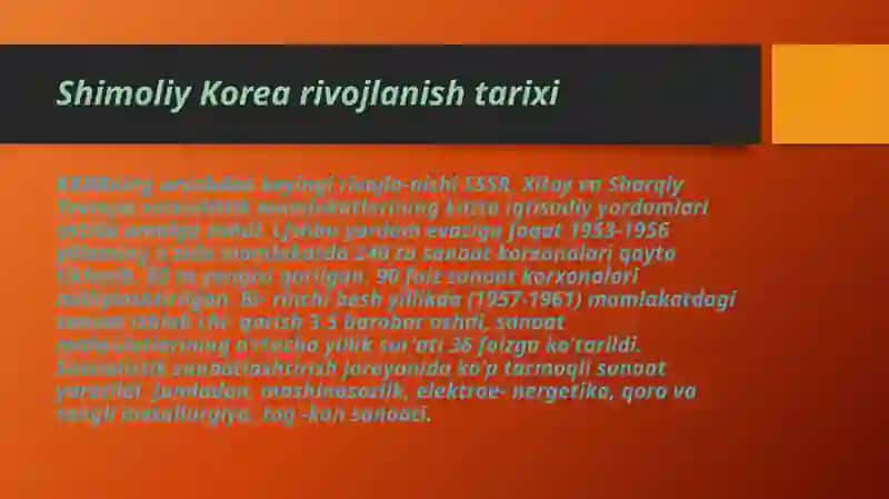 Shimoliy Koreya rivojlanish tarixi 3