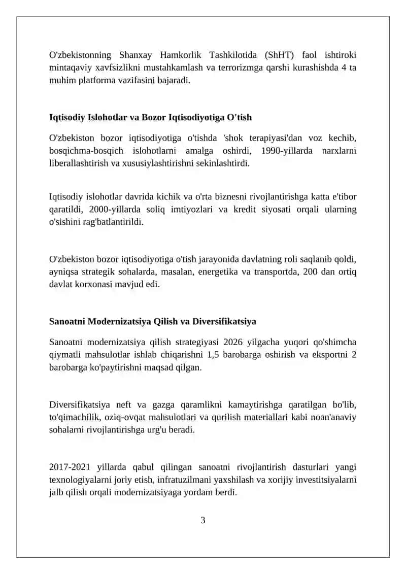 O'zbekiston Mustaqilik yoli 3