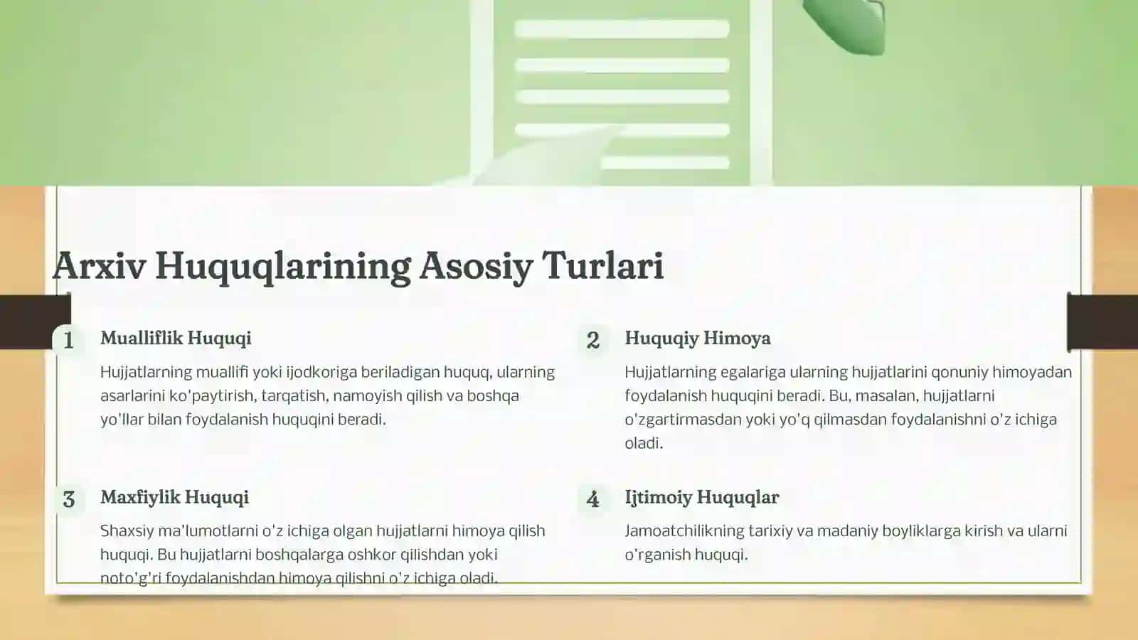 Arxiv huquqlari 3