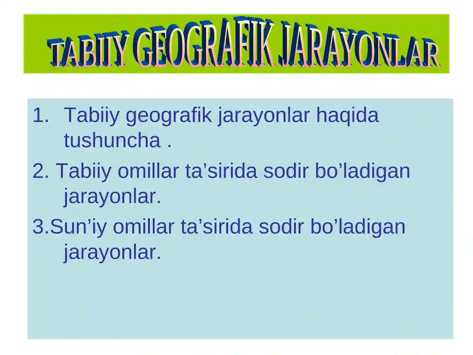 Aniq va tabiiy fanlar 3