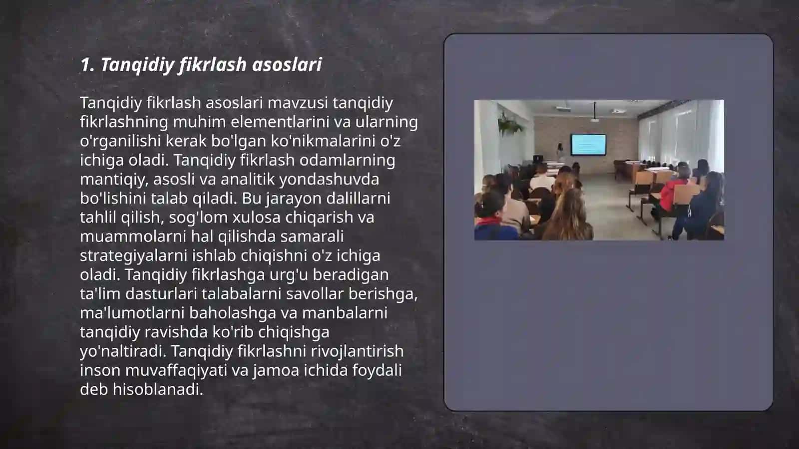 Tanqidiy fikrlash asoslari 3