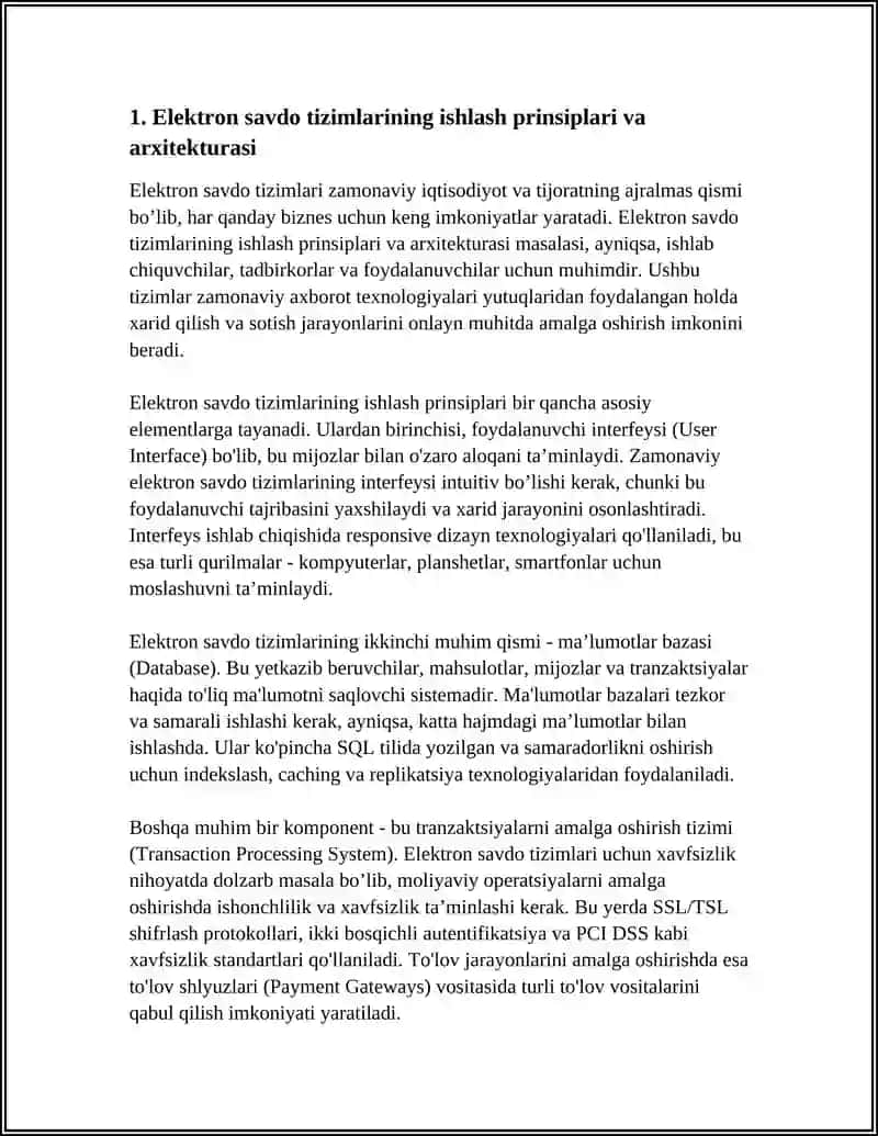 ELEKTRON SAVDO TIZIMILARINING FAOLIYATI 3