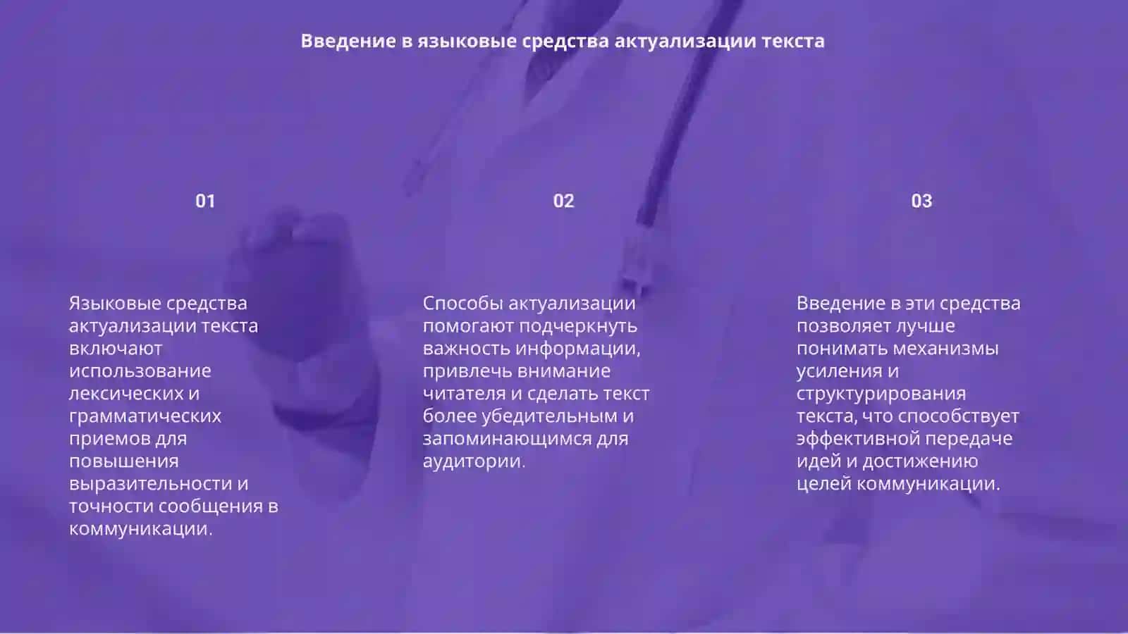 Языковые средства и способы актуализации сарержания текста 3