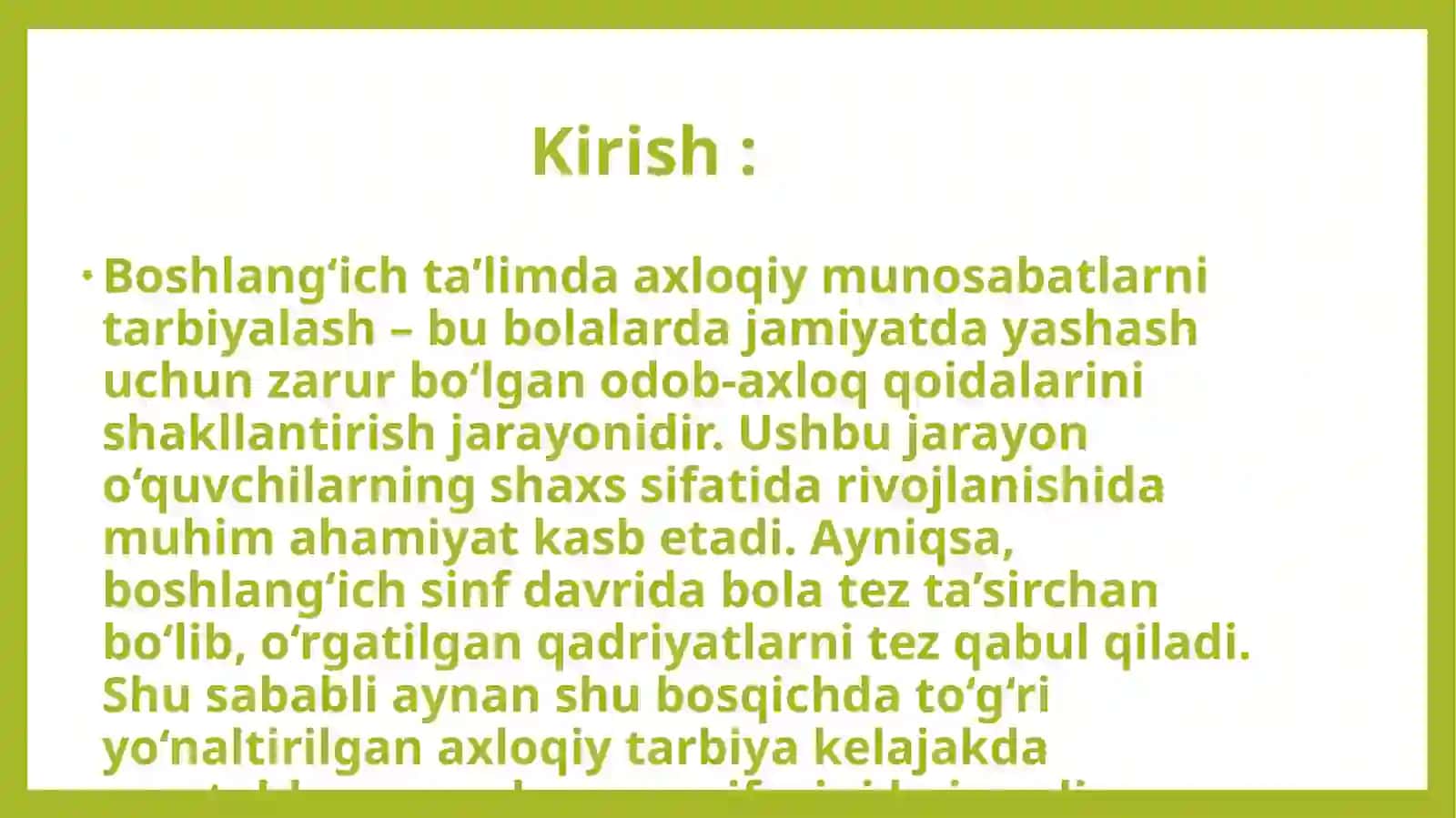 Boshlang`ichtalimdaaxloqiymunosabatlarnitarbiyalash 3