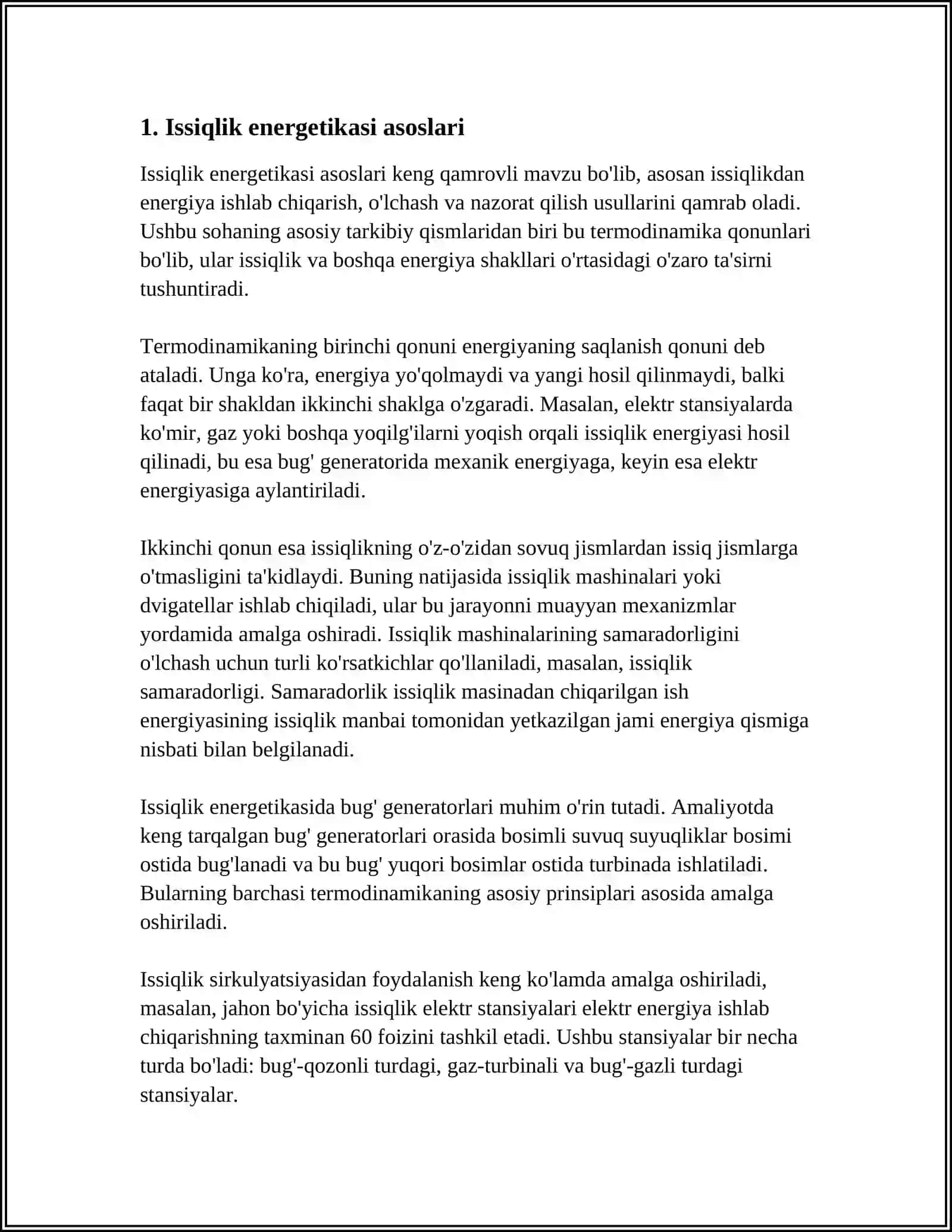 ISSIQLIK ENERGETIKASI 3