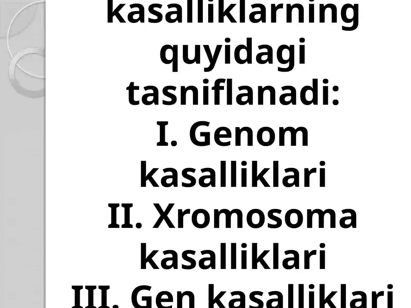 Odamlarda uchrashgan irsiy kasalliklar 3