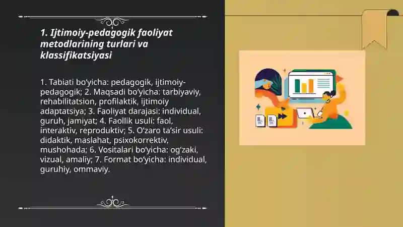 Ijtimoiy pedagogik faoliyat metodlari 3