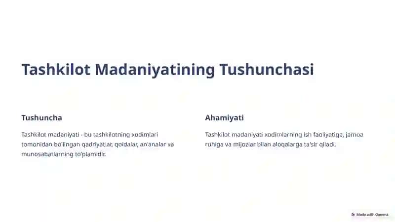 Tashkilot Madaniyati va Rahbarning Roli 3
