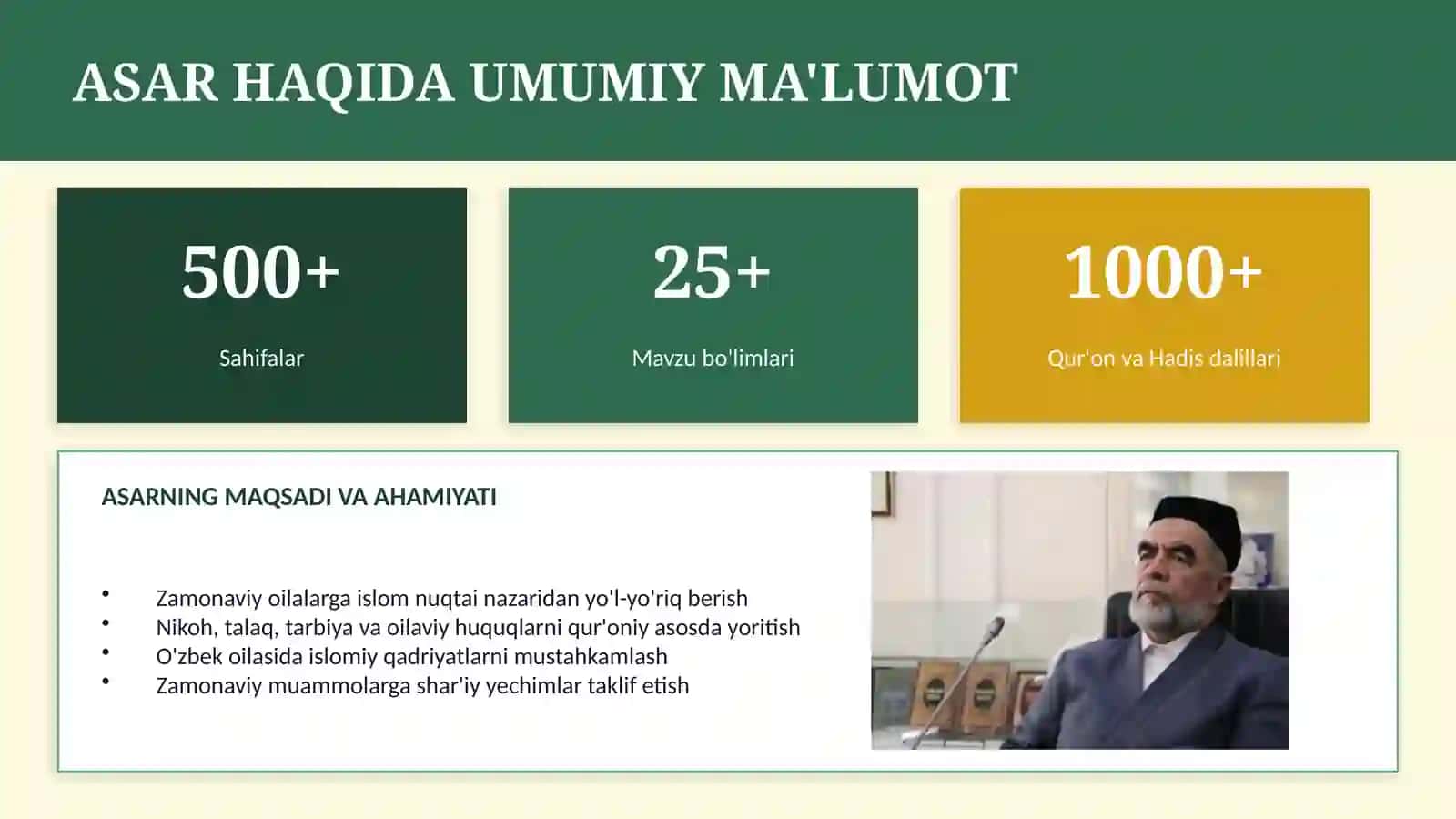 BAXTIYOR OILA ISLOM QADRIYATLARINING TALQINI 3