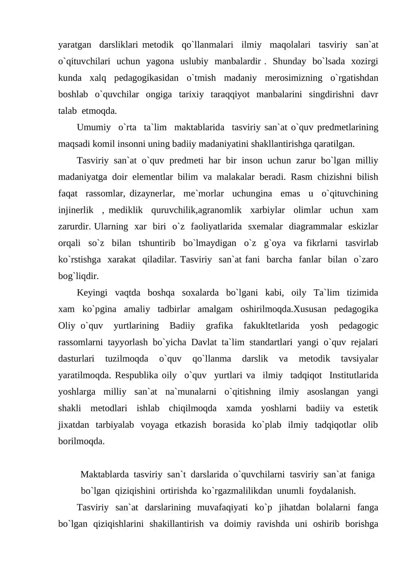 Tasviriy san'at darslari 3