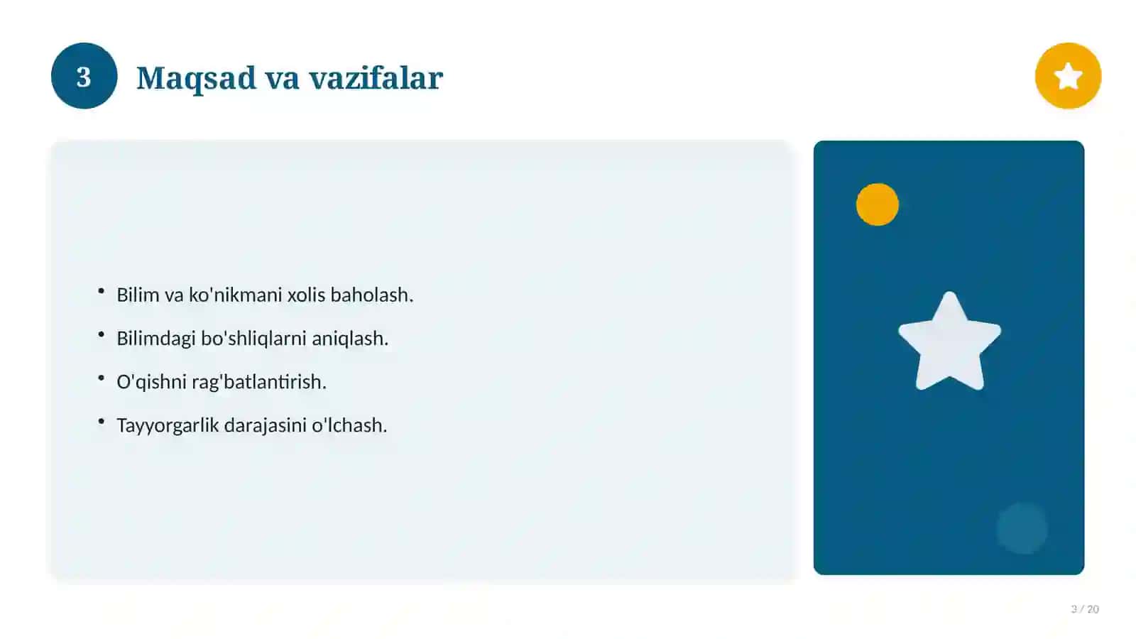 Adabiyot fanidan 9-sinf: test savollari to'plami 3