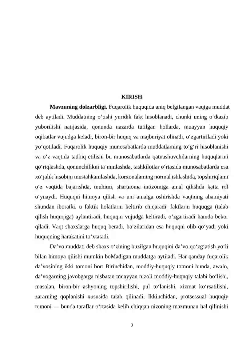 Fuqarolik huquqlarini himoya qilish muddatlari 3
