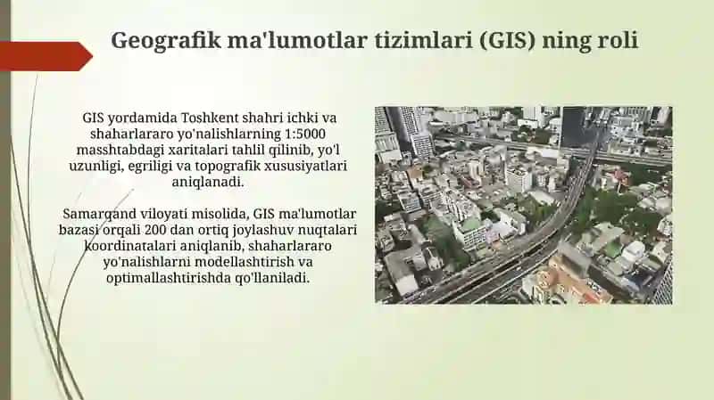 Geografik ma'lumotlar tizimlari (GIS) 3