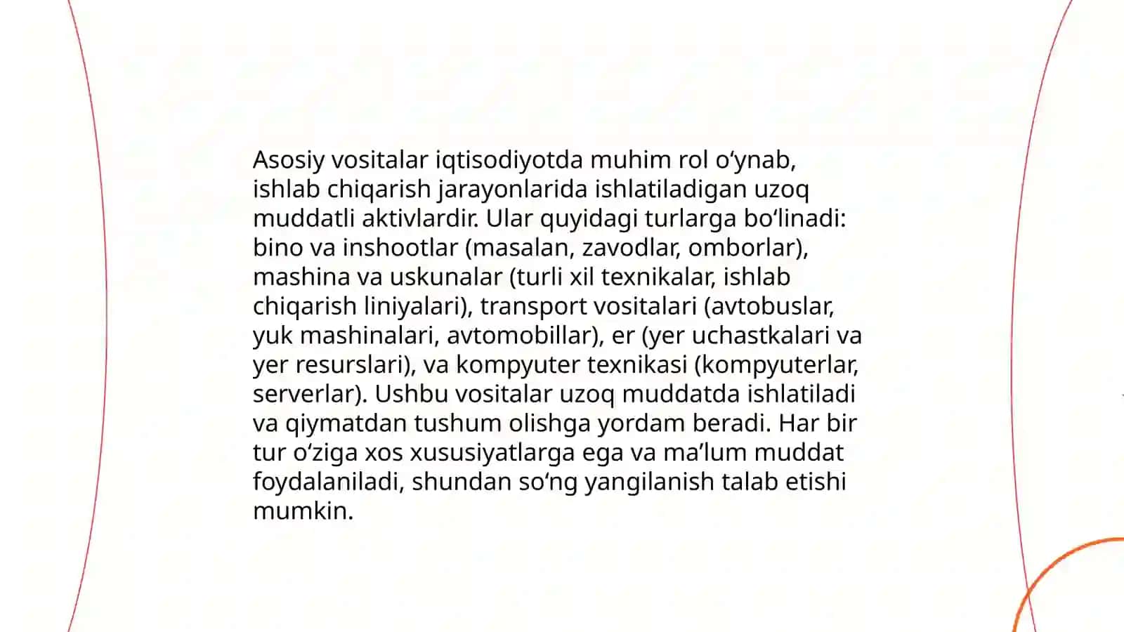Asosiy vositalar 3