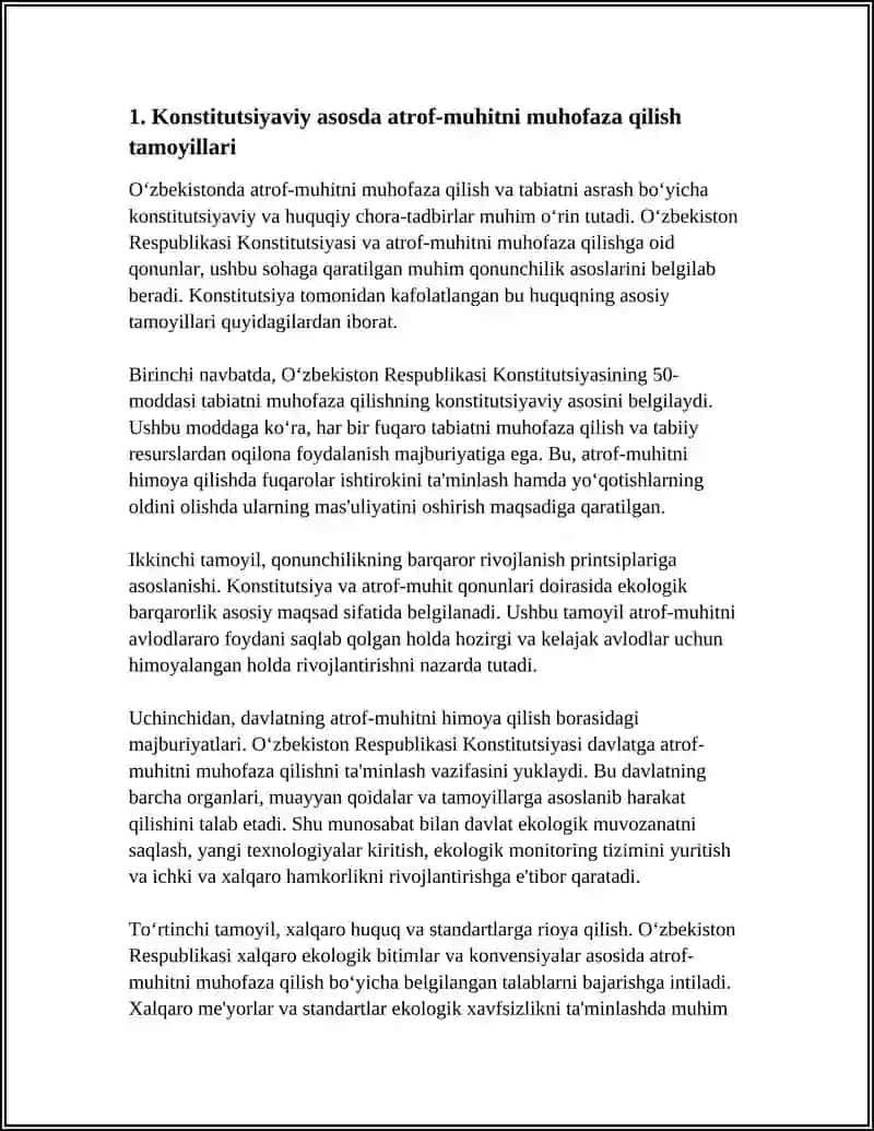 Konstitutsiyani Tabiatni Asrashga Doir Qonunlar 3
