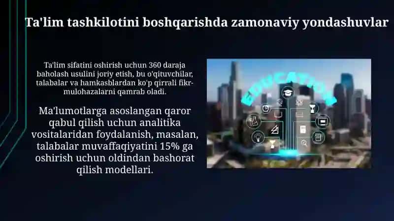 Ta’limtashkilotiniboshqarishgazamonaviyyondashuvlar 3
