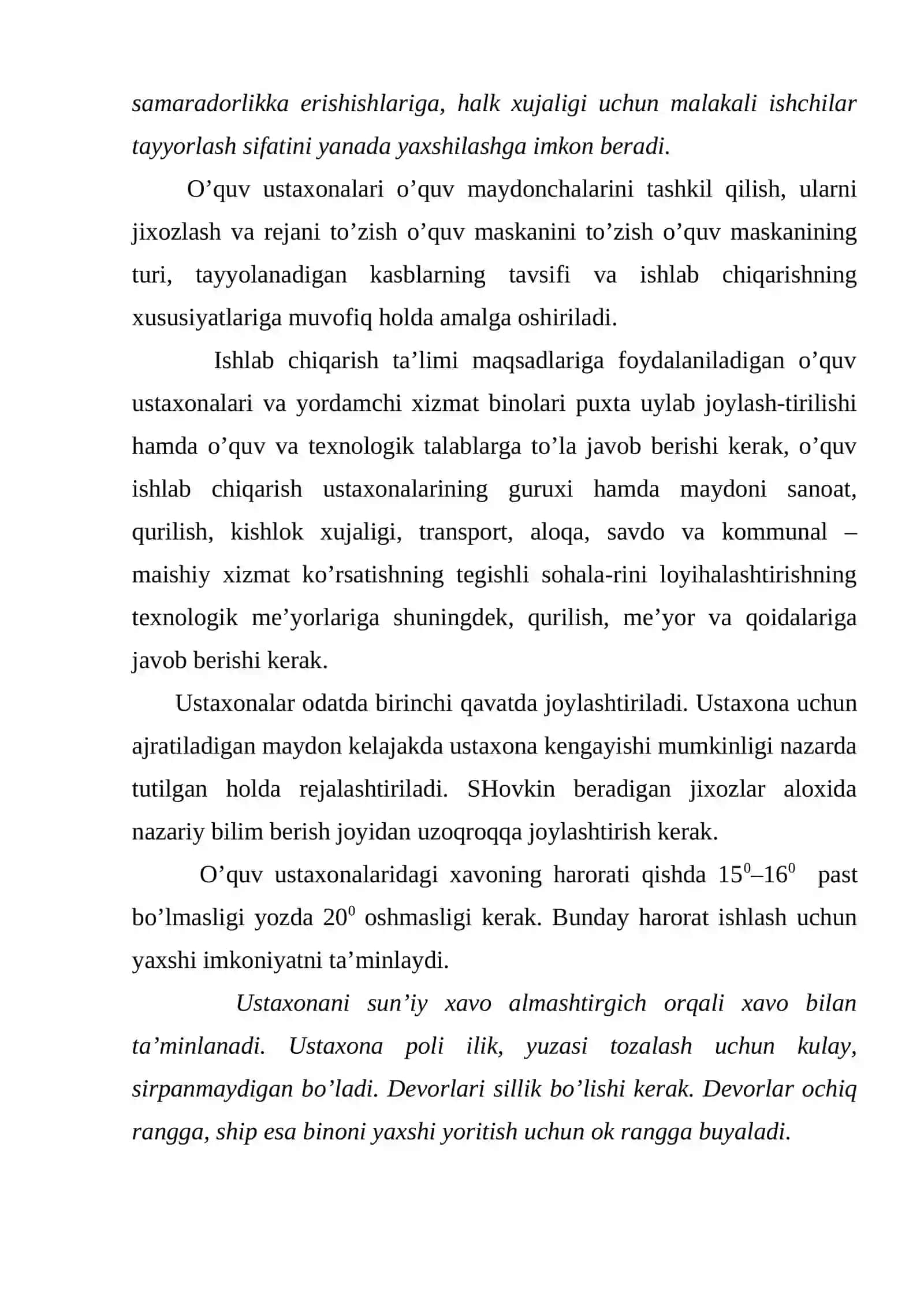 O’quvchilarning ish o’rinlarini tashkil qilish 3