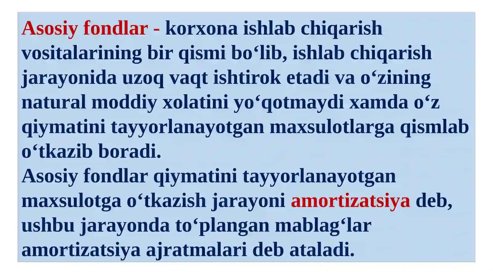 Korxonaning asosiy fondlari 3