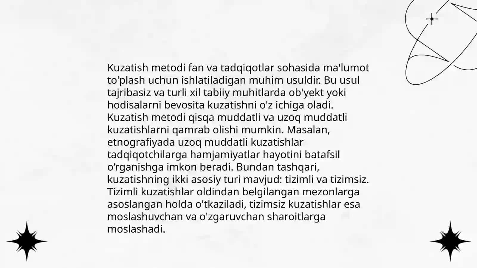 Shaxsni o'rganish metodlari 3