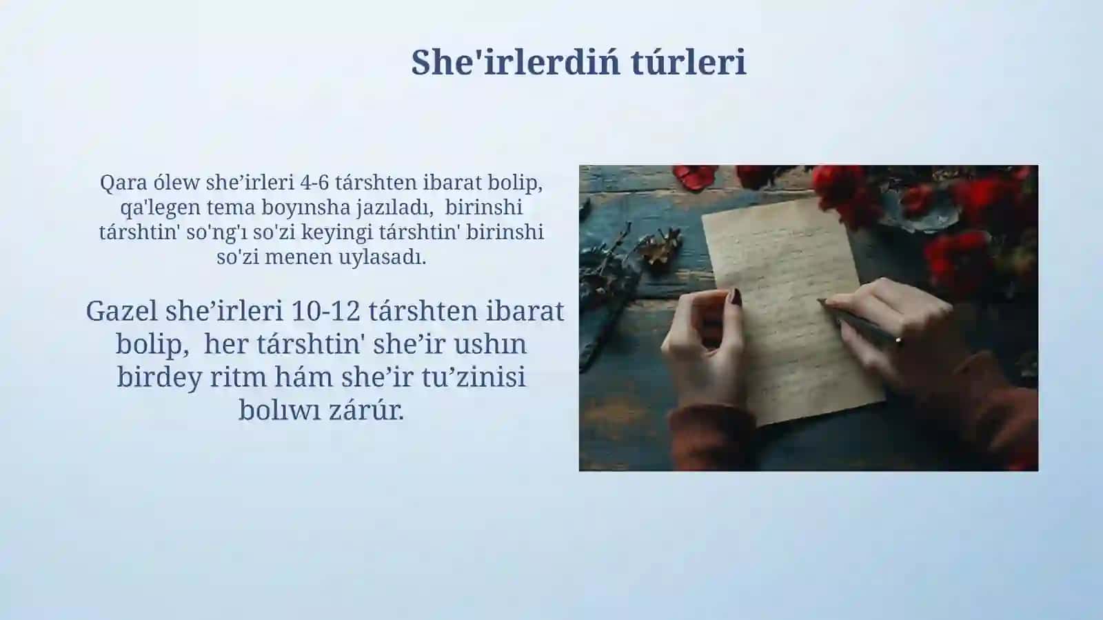 Eki jaqlama jazıw 3