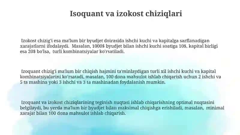 Ishlab chiqarish Nazariyasi 3