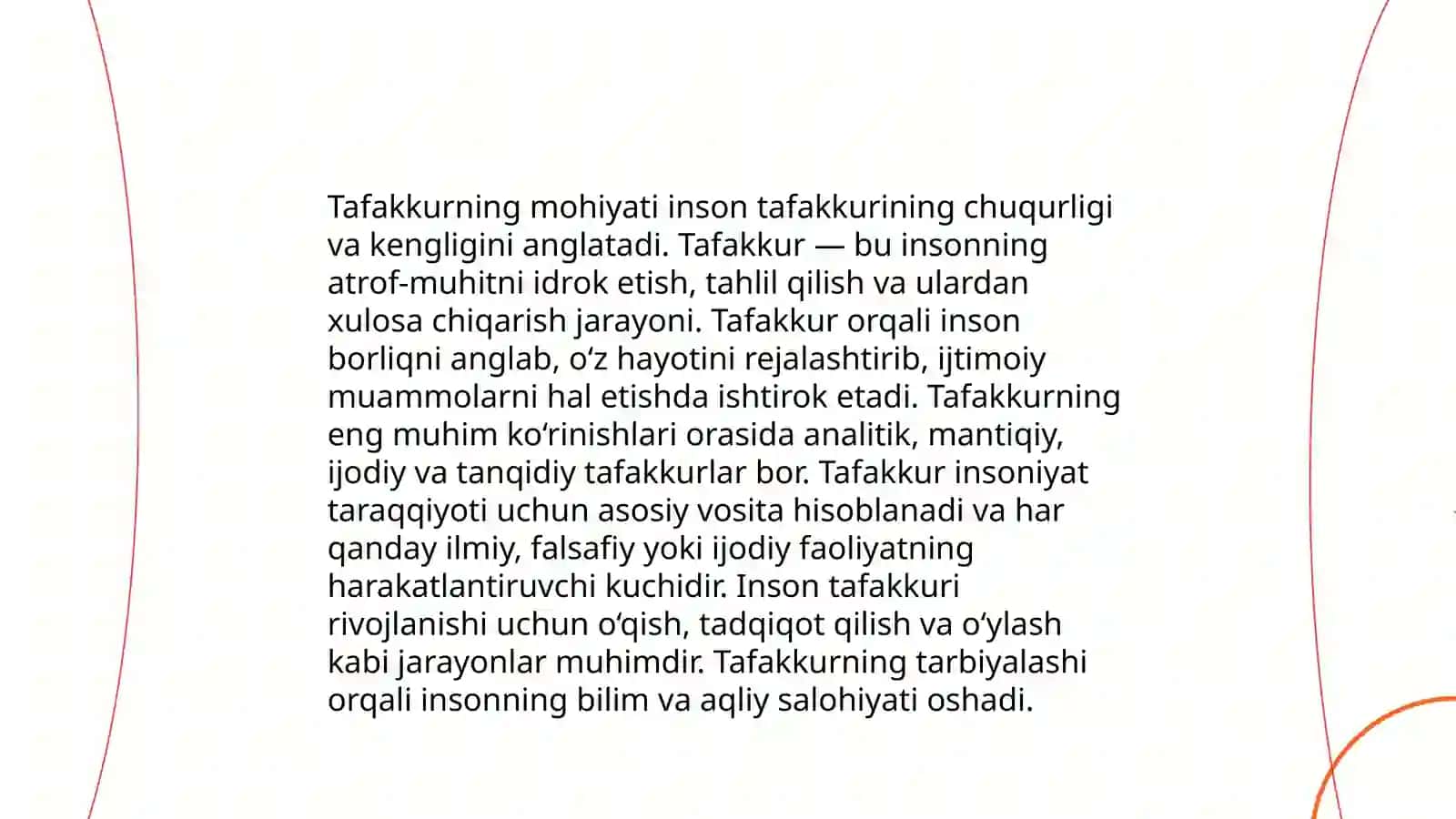 Tafakkur, nutq va xayolning o'zarov bog'likligi 3