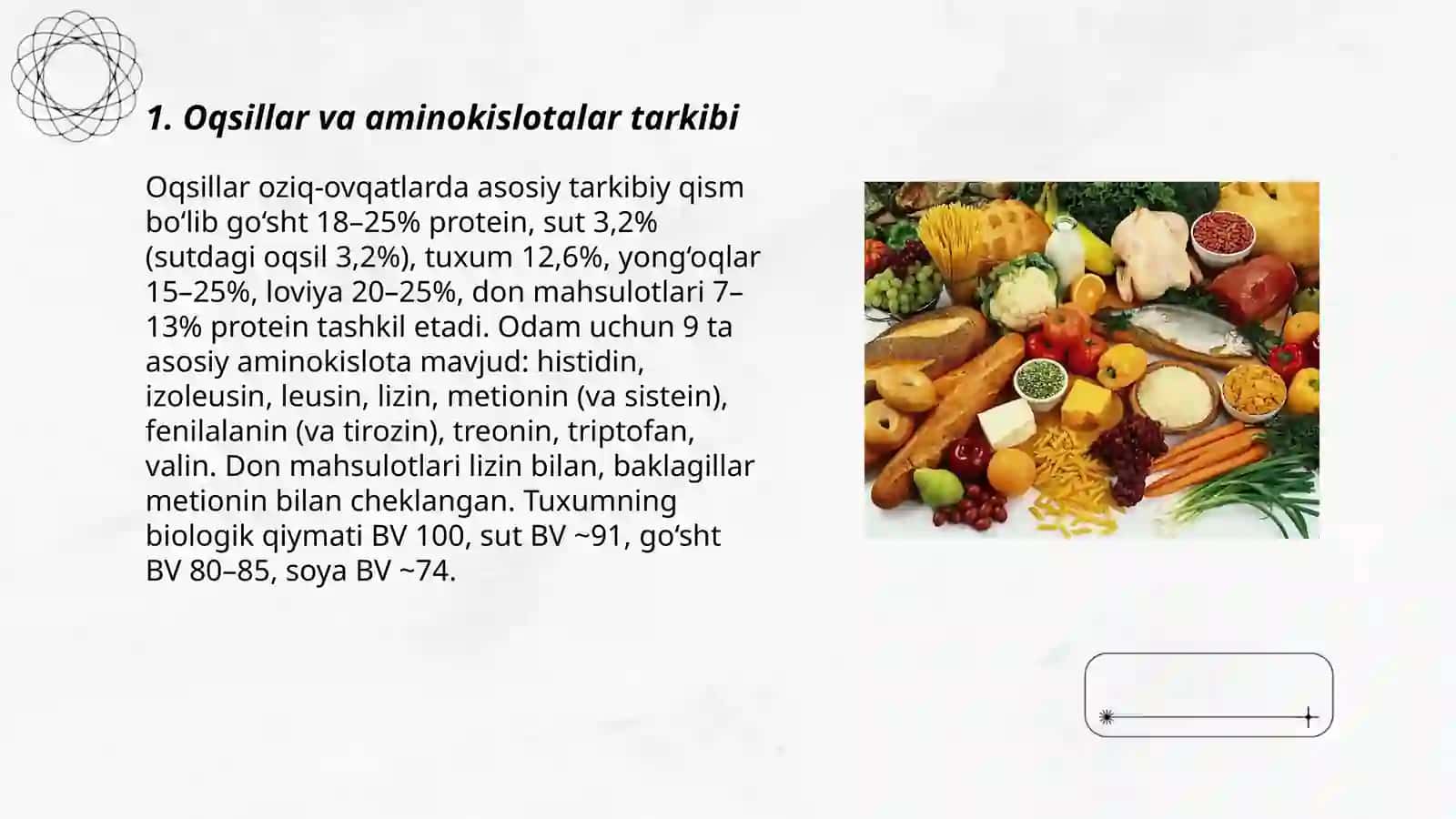 Oziq ovqat mahsulotlaring tarkibi 3