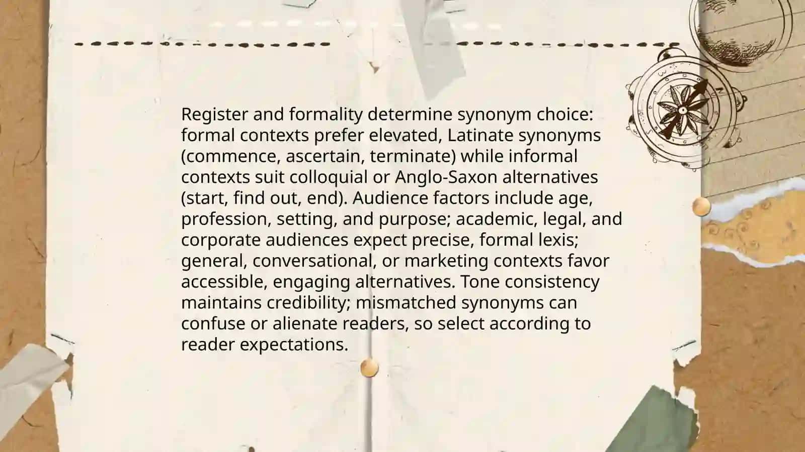 Stylistic Usage of Synonyms 3
