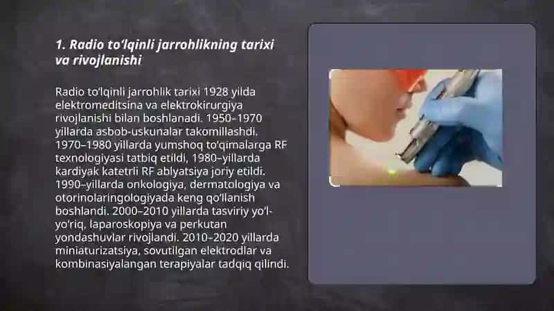 Radio toʻlqinli jarrohlik 3