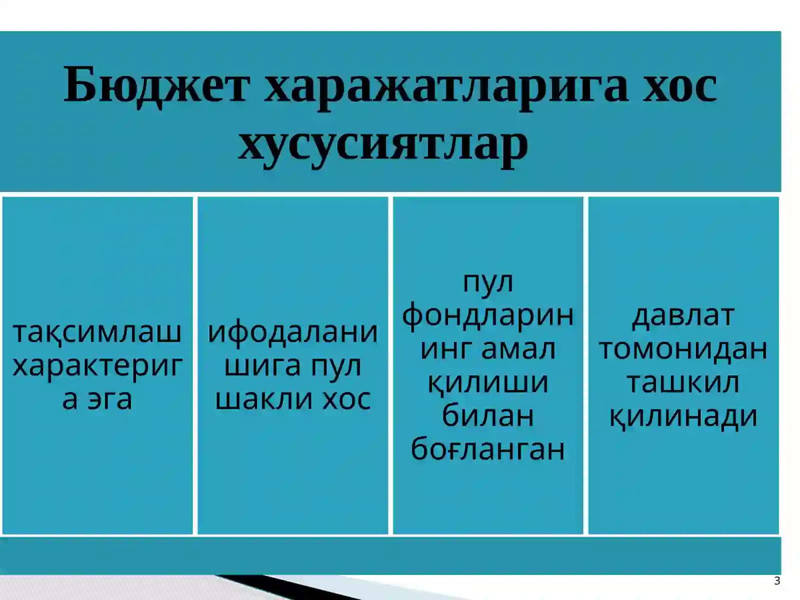 Давлатбюджетининг харажатлари 3