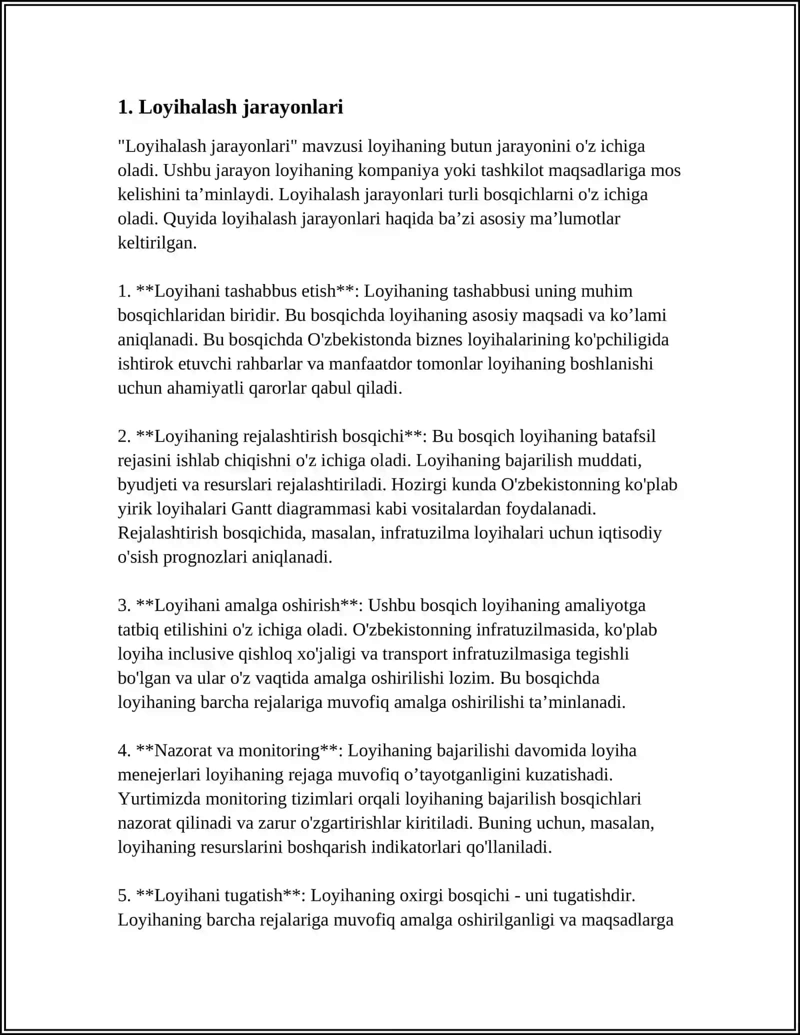 LOYIHALASH DEGANDA NIMANI TUSHUNASIZ 3