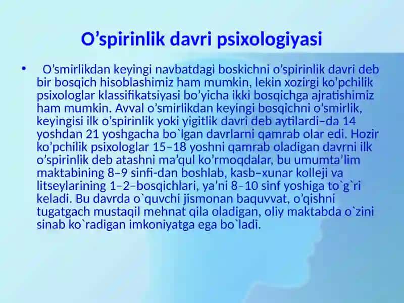 O’spirinlikdavrining o’ziga xosusiyatlari 3