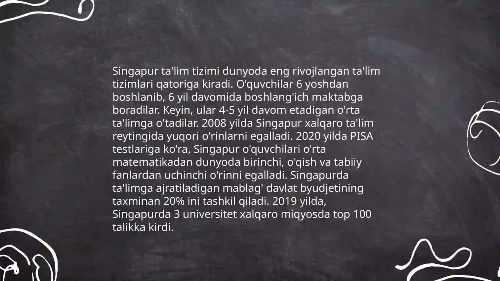 Singapur ta'lim dasturi 3
