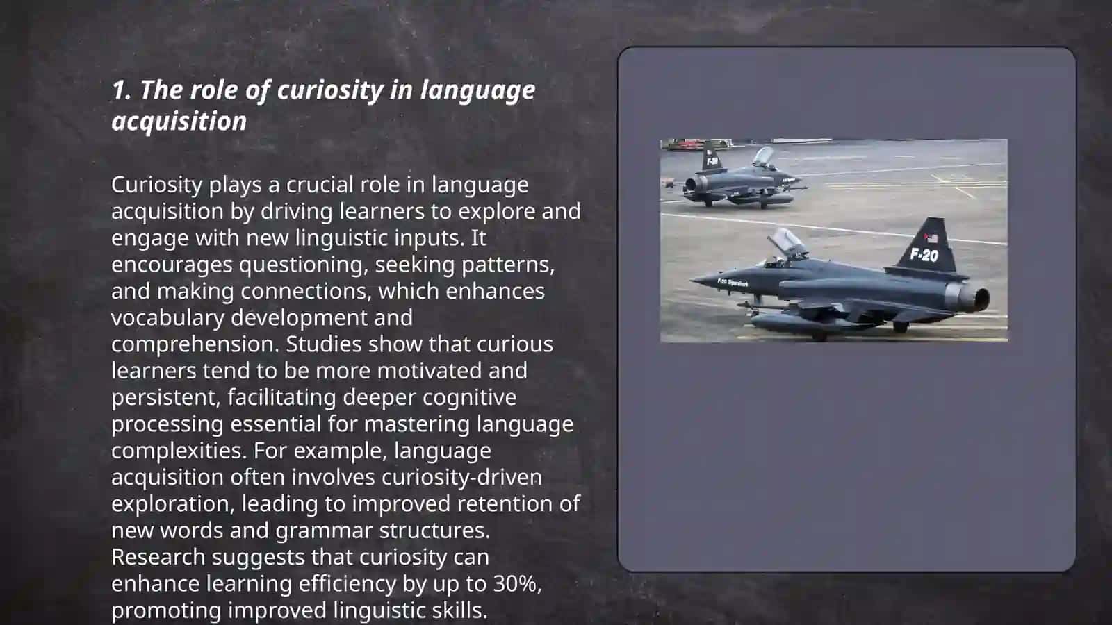 Factors influencing the language learning process 3