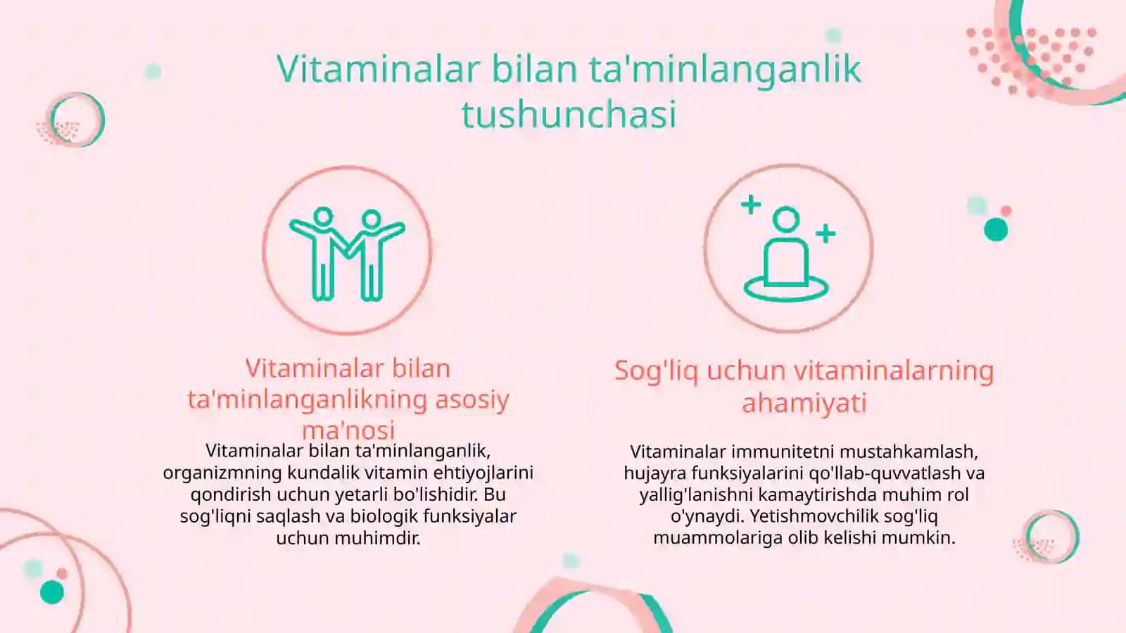 Organizmning vitaminlar bilan ta’minlanganligini o‘rganish va baholash 3