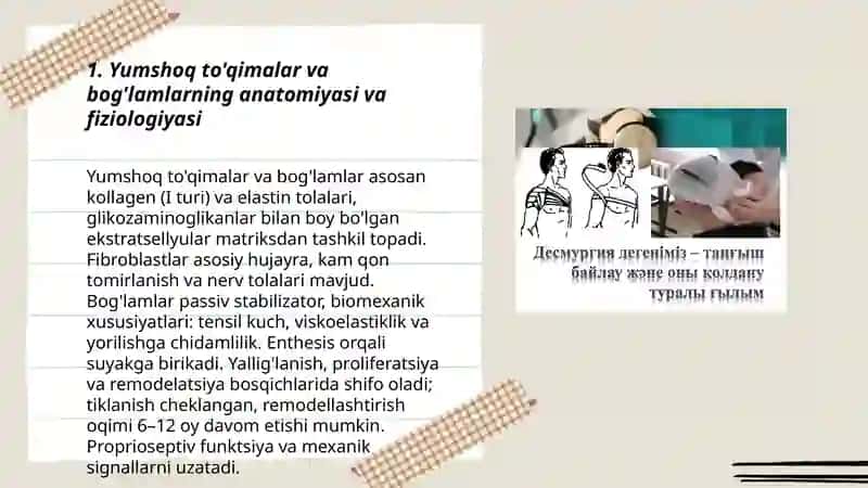 Desmurgiya. Yumshoq bog'lamlar 3