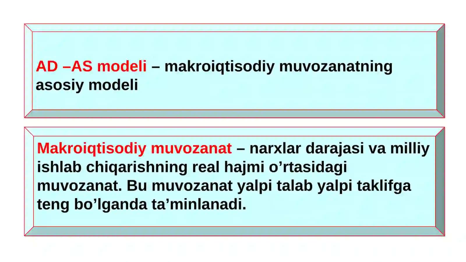 Yalpi talab – yalpi taklif modeli 3
