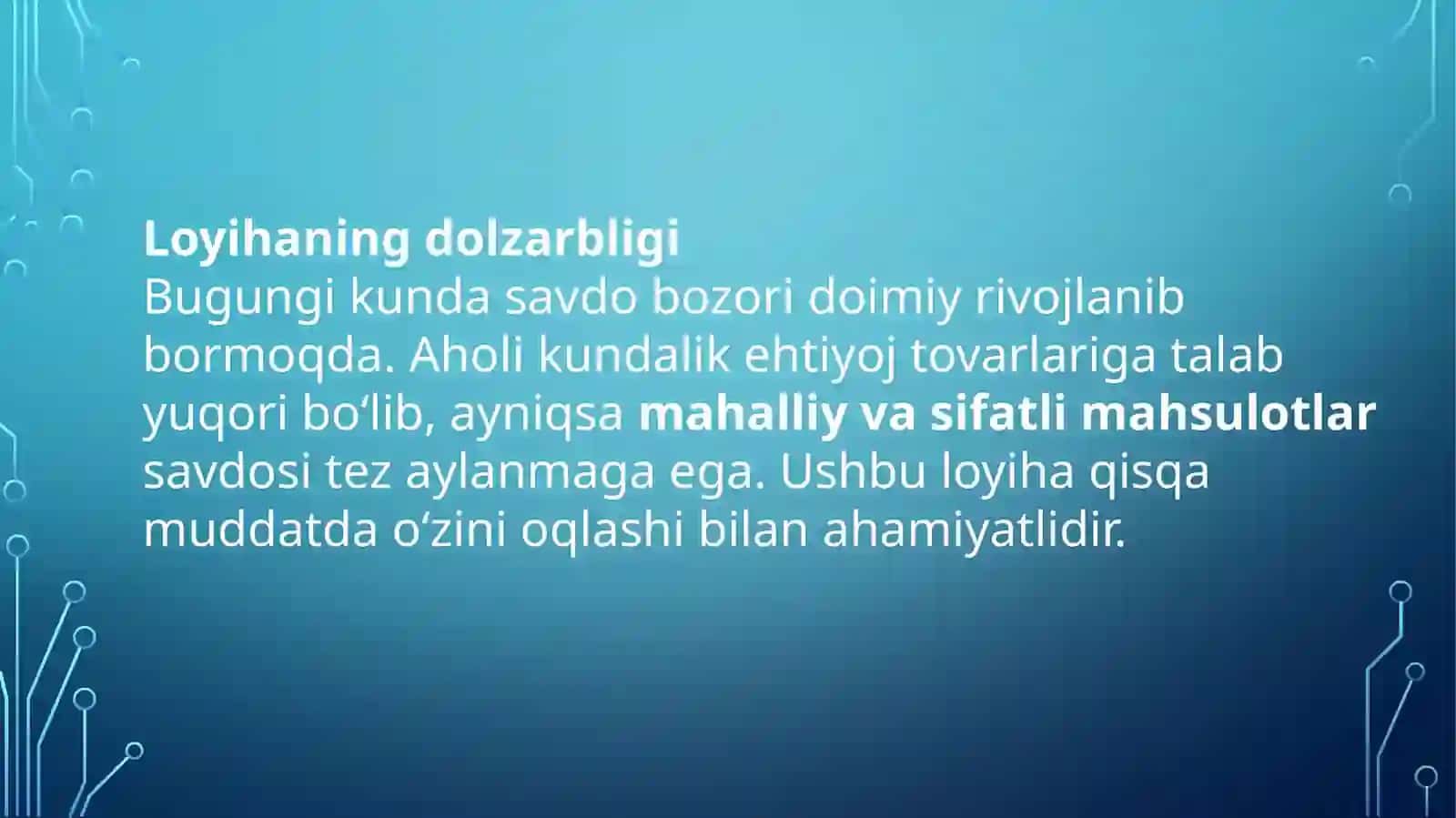 “SMART TRADE” savdo loyihasi 3