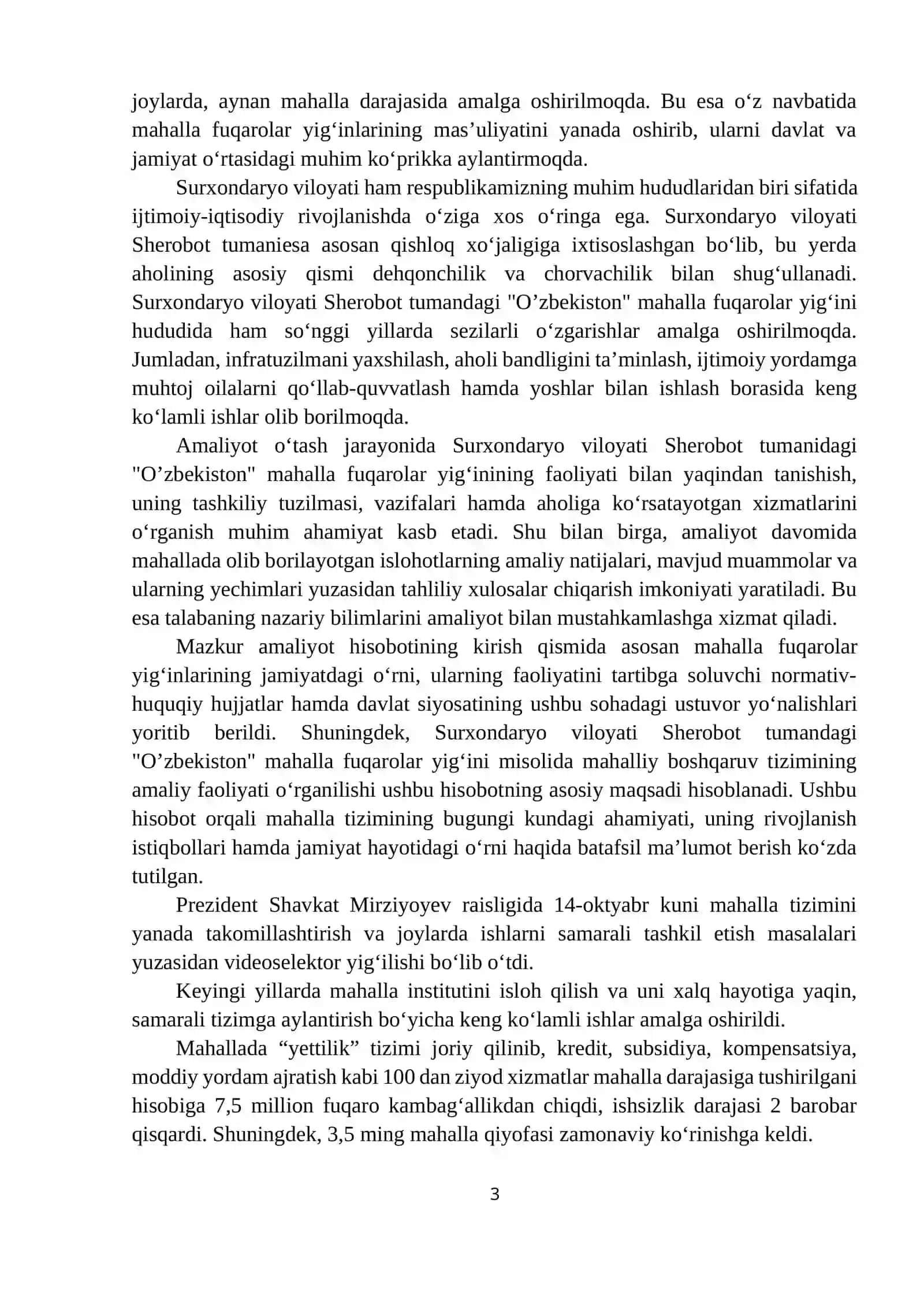 MAHALLA AMALIYOT HISOBOTI 3