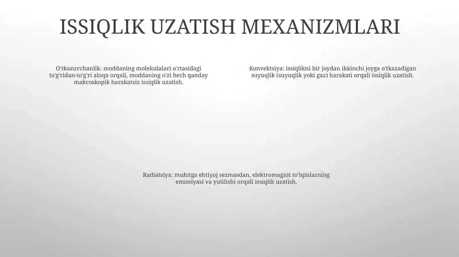 KoʻP Qatlamli Slindrik Devor OrqaliIssiqlikUzatish 3