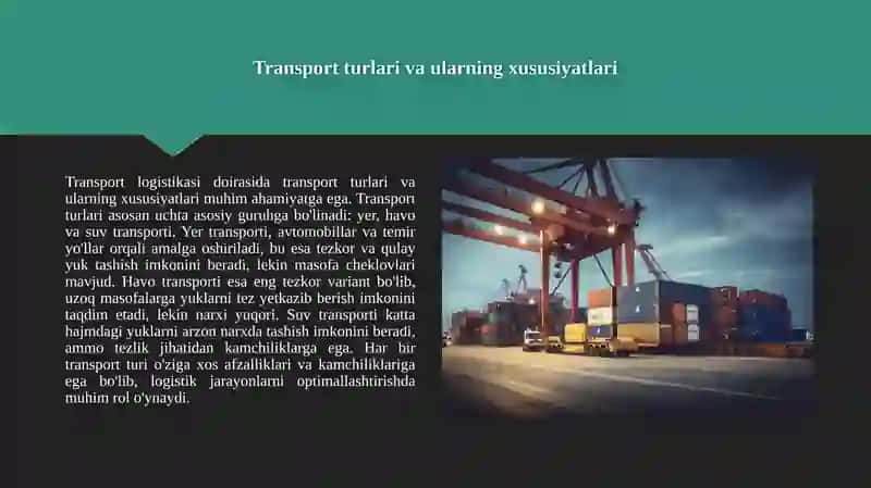 Transport logistikasi 3