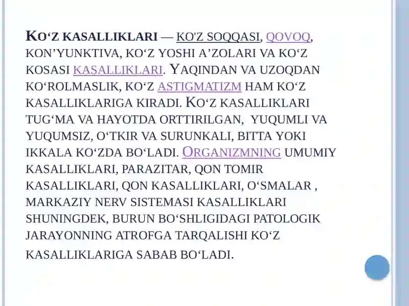 Koʻzjoylashishi va koʻz kasalliklarini aniqlovchi qurilmalar 3
