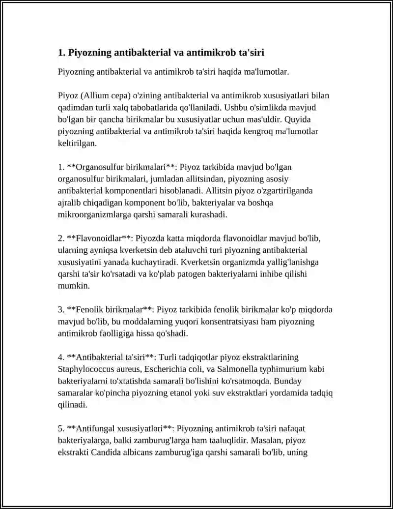 PIYOZ VA SARIMSOQNING DORIVOR XUSUSIYATLARI 3