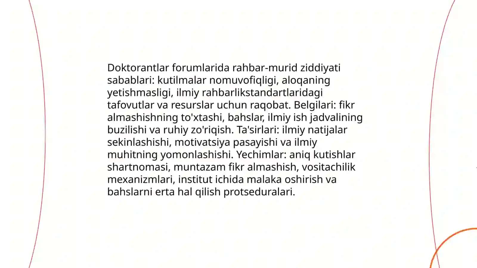 Doktorantlar forumlarida rahbar-murid ziddiyati 3