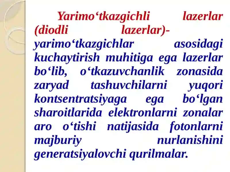 Yarimo‘tkazgichlilazerlar 3