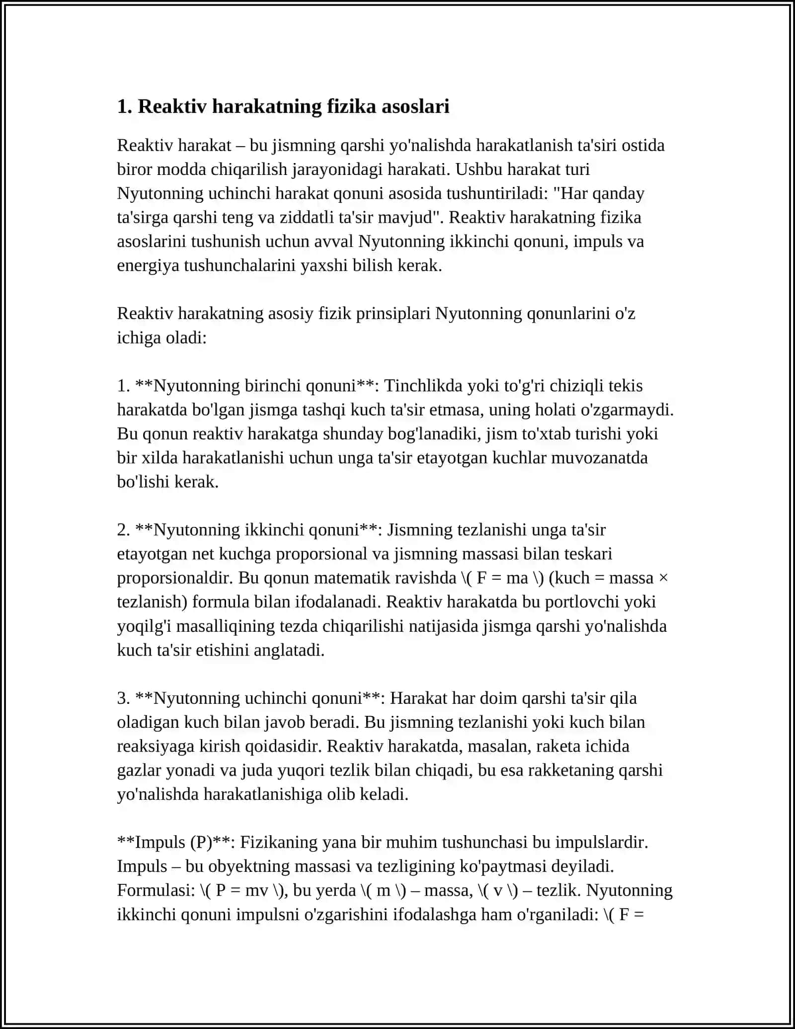 REAKTIV HARAKAT 3
