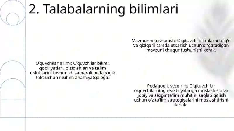 Pedagogik Taktni Qo‘Llash Shartlari 3