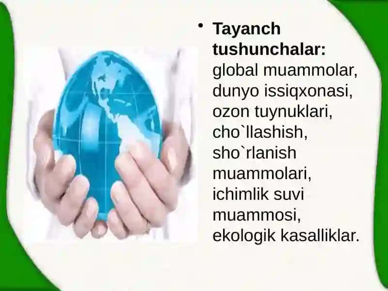 Global Ekologik Muammolar 3